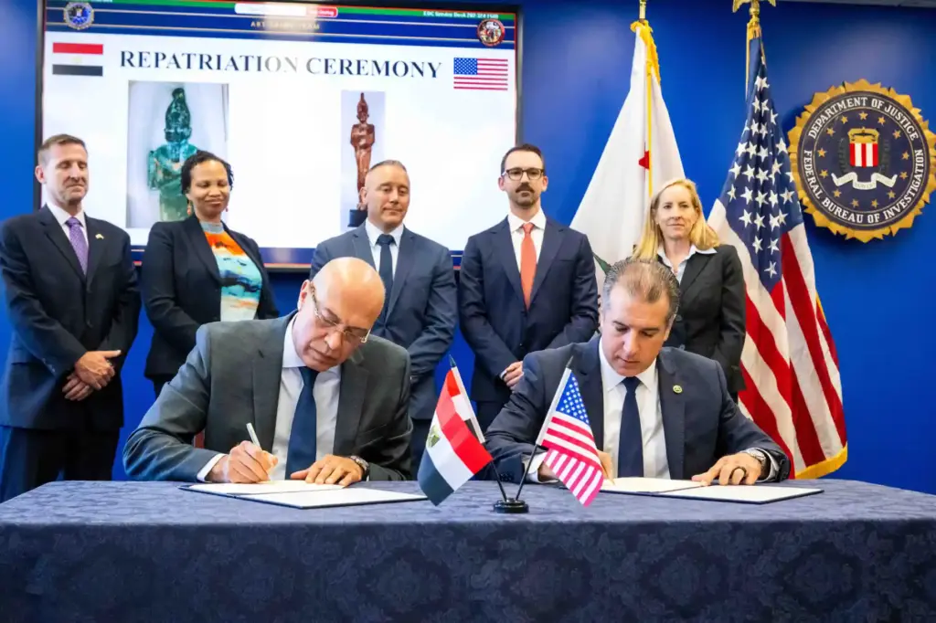 Egyptian Consul General in Los Angeles Hossam Eldeen Aly and...
