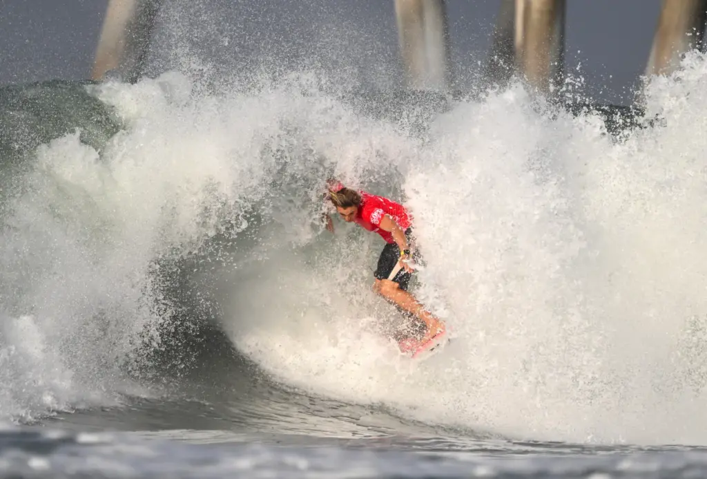 Jake Marshall competes in the Round of 32 during the...