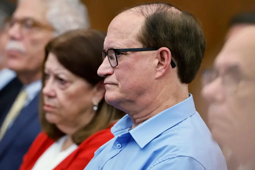 Lindsay Clancy’s parents Paula And Mike Musgrove listen to testimony...