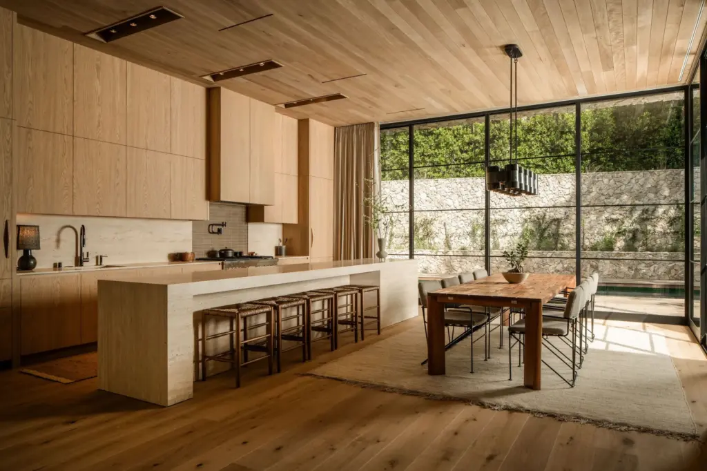 One of the two fully furnished kitchens. (Photo by Gavin...