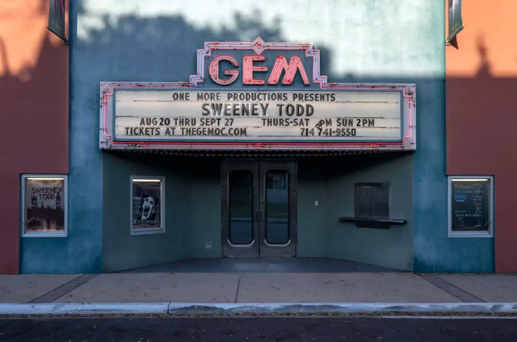 The Gem Theater in Garden Grove, which began over a...