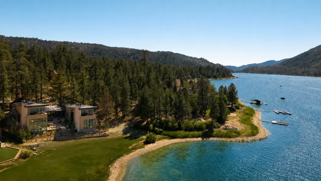 A waterfront Big Bear Lake estate on the market for...