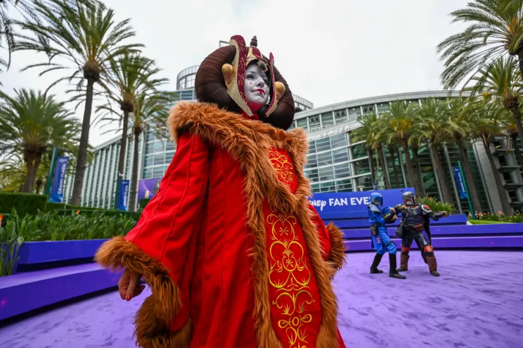Rachel Ibarra, dressed as Queen Amidala, at a Star Wars...