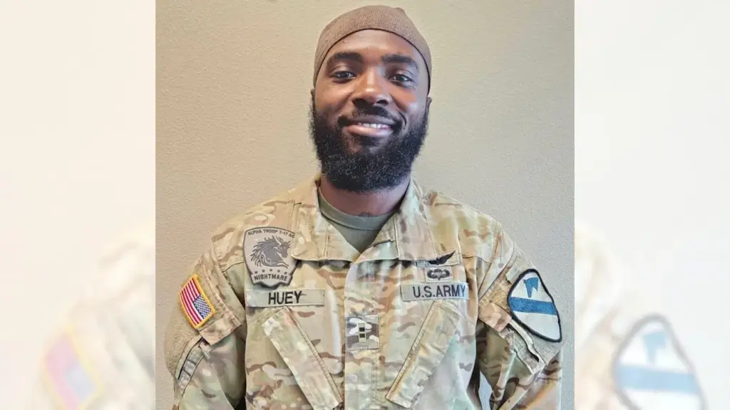 Chief Warrant Officer 2 Deontre T. Huey.
