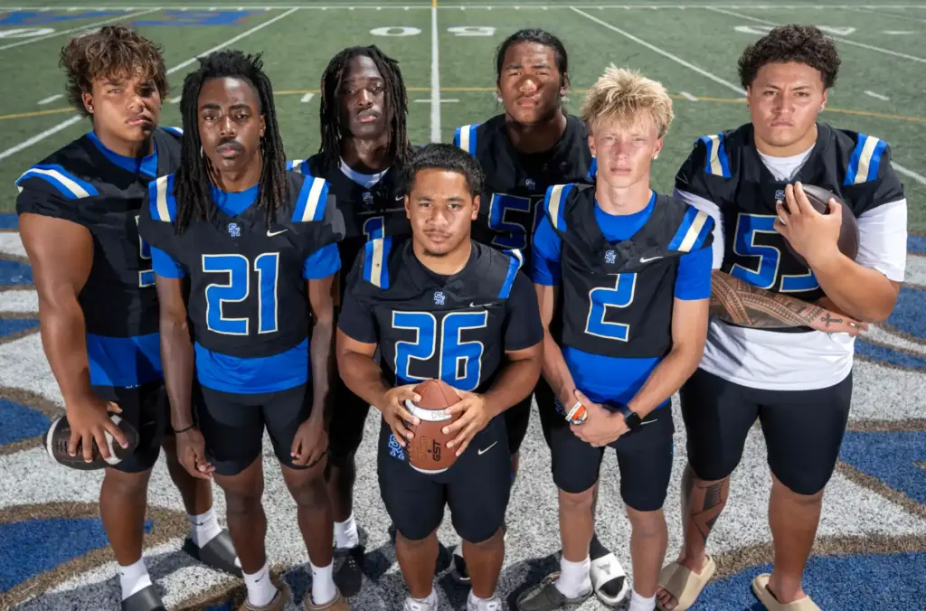Santa Margarita Catholic High School standouts Aaron Klatt, Caâron Williams,...
