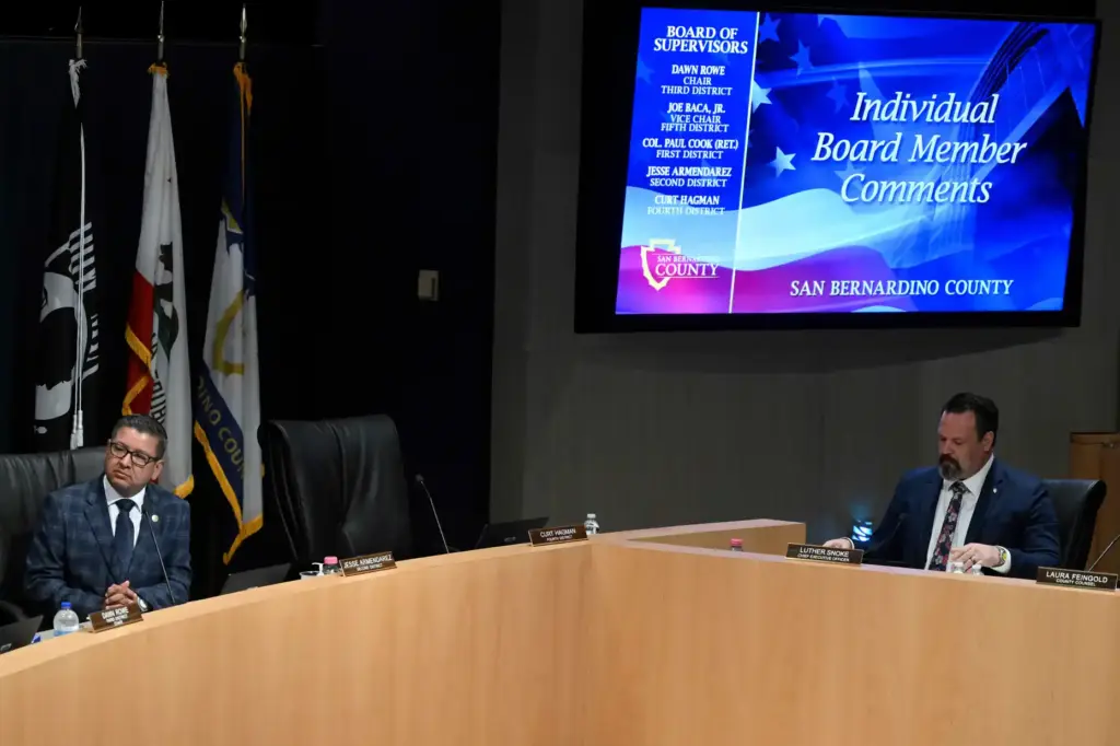 Curt Hagman, the 4th District supervisor, was absent from the...