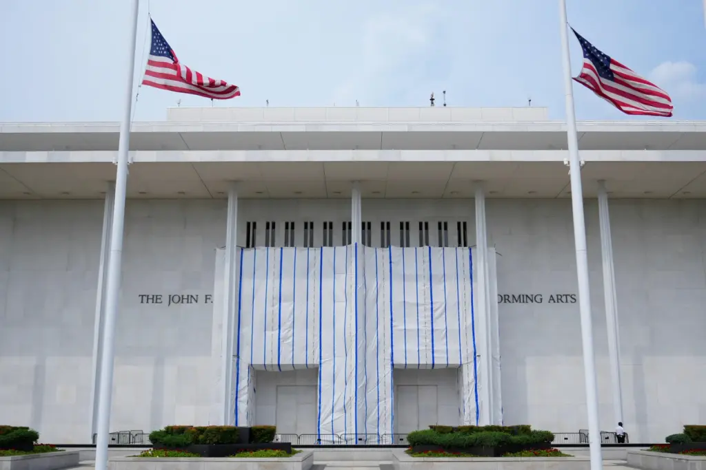 The exterior of the Kennedy Center is seen, Thursday, Aug....
