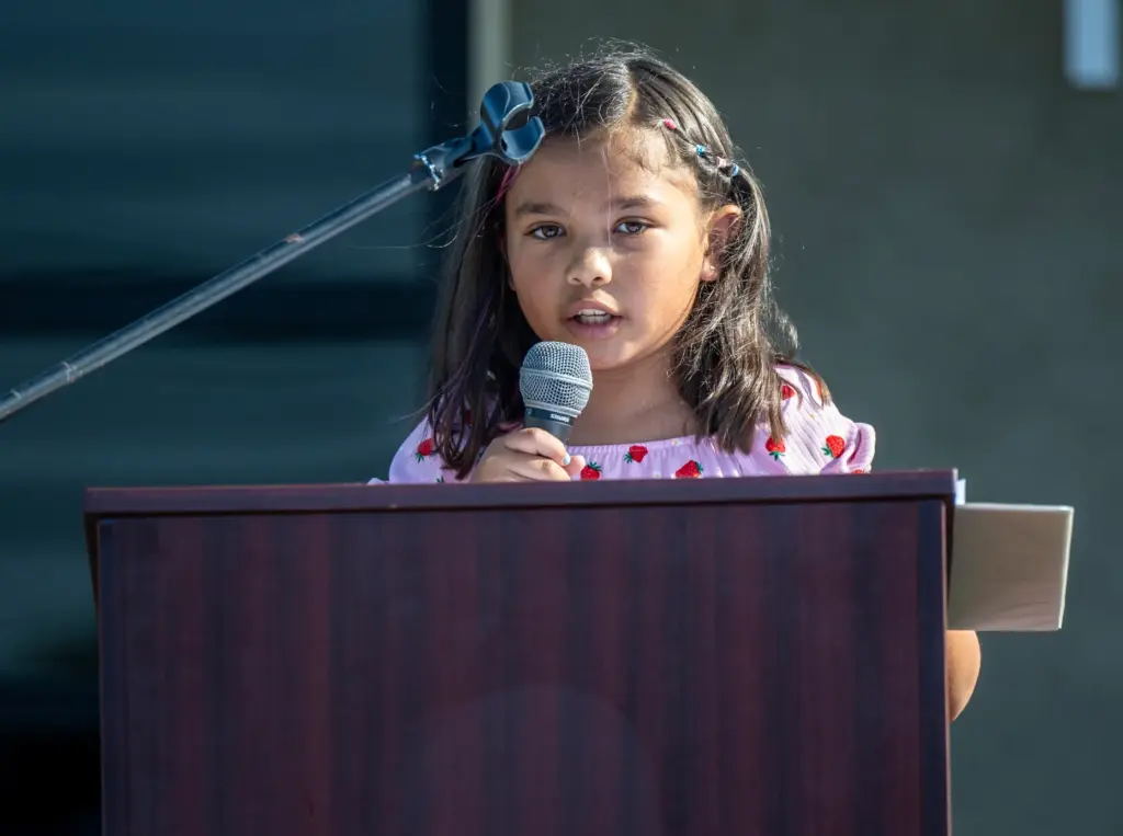 Sofia Perez, 10, who will begin fifth grade at Frank...