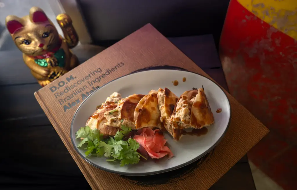 Crab Quesaditas at The Shore, a new shave ice and...
