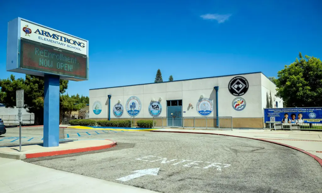 Armstrong Elementary School in Diamond Bar, which will merge with...