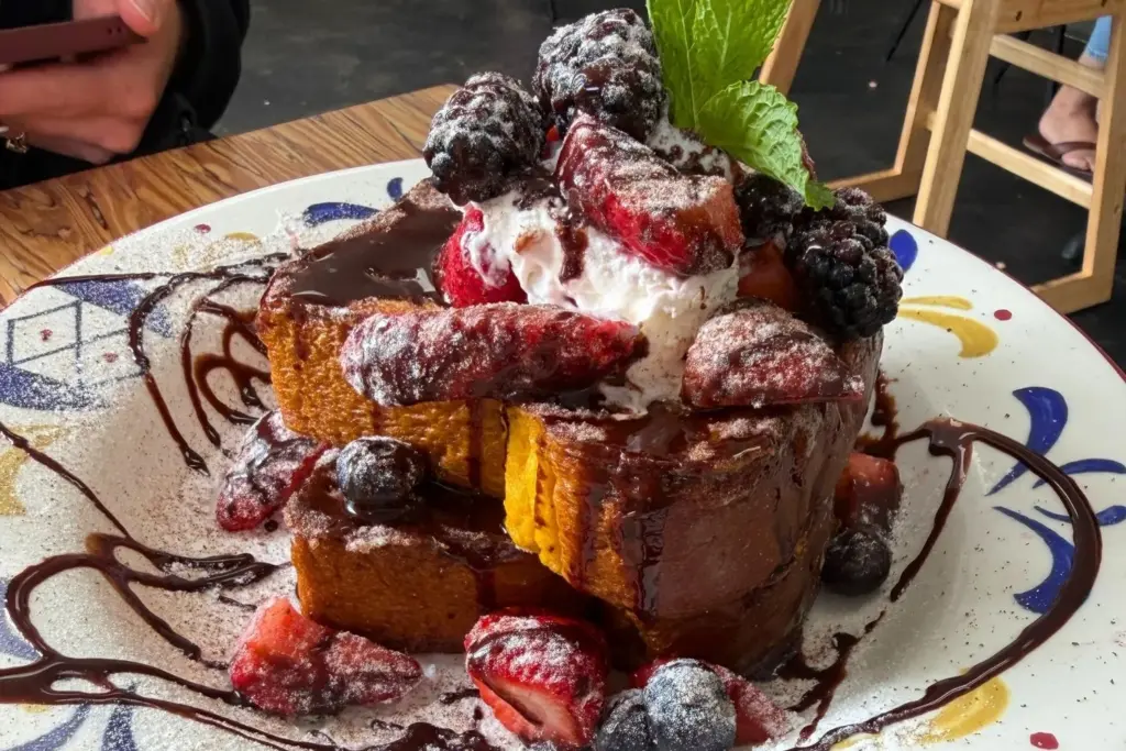 Mexican Hot Chocolate French Toast from Sunny’s Cafe in Rancho...