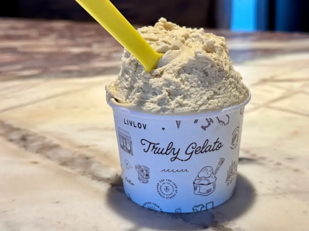 Pistachio gelato at Truly Gelato in Dana Point. (Photo by...