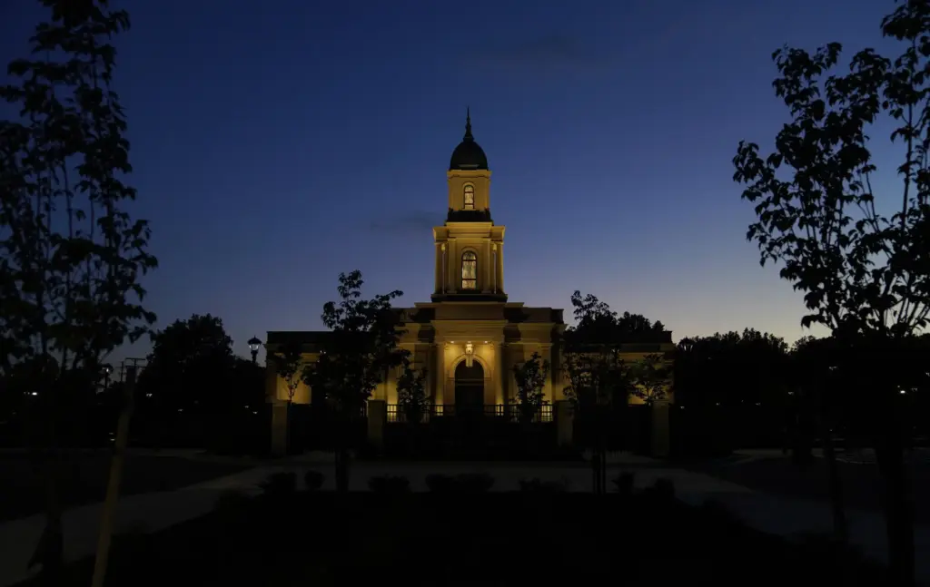 The new Church of Jesus Christ of Latter-Day Saints temple...