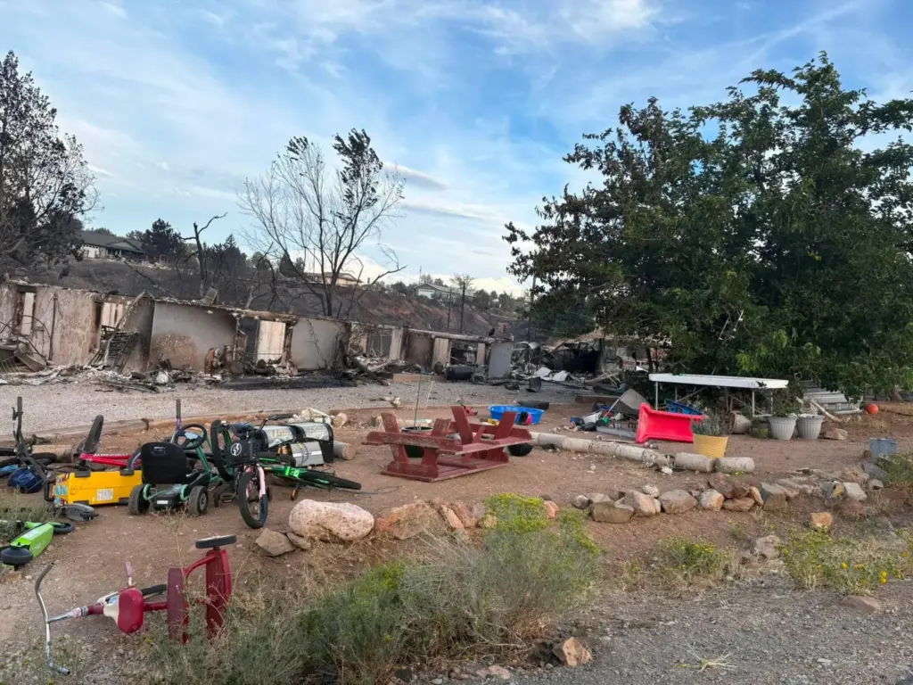 This photo shows Crystal Hallock’s property on Aug. 23, 2026,...