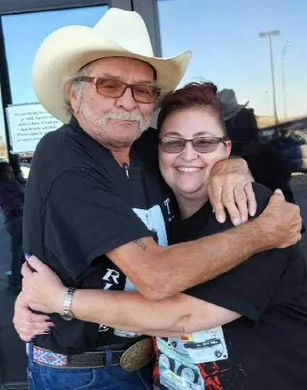 Patrick Carlow Sr. with his daughter Lisa Carlow.