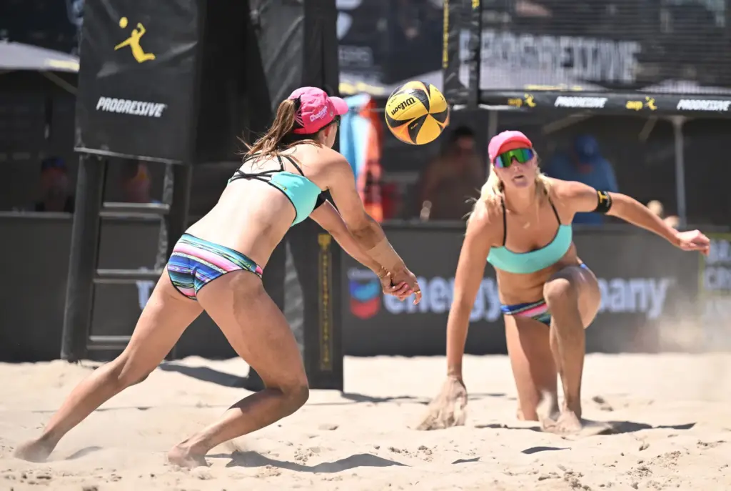 Taryn Brasher and Kristen Cruz play against Maddie Anderson and...
