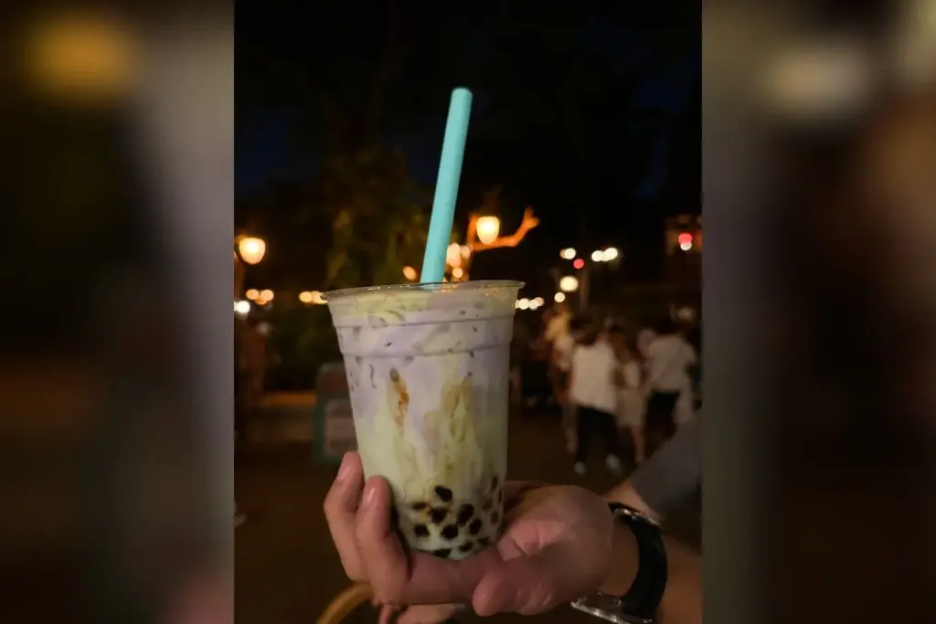 Iced Pandan cooler from Bengal Barbecue in Disneyland in Anaheim....
