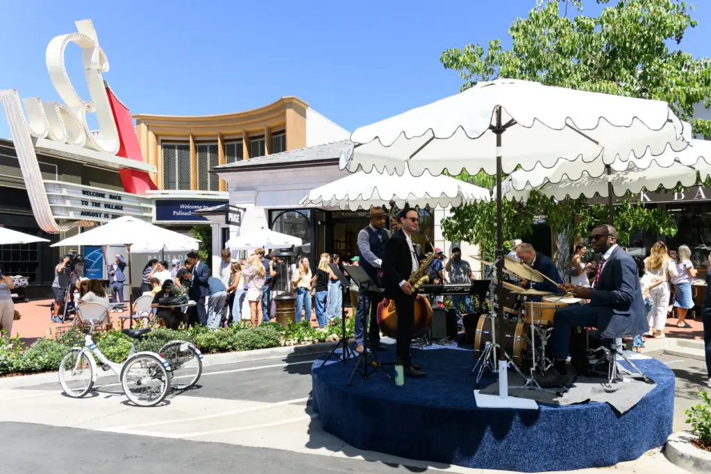 Hundreds attended the grand reopening of the Palisades Village on...