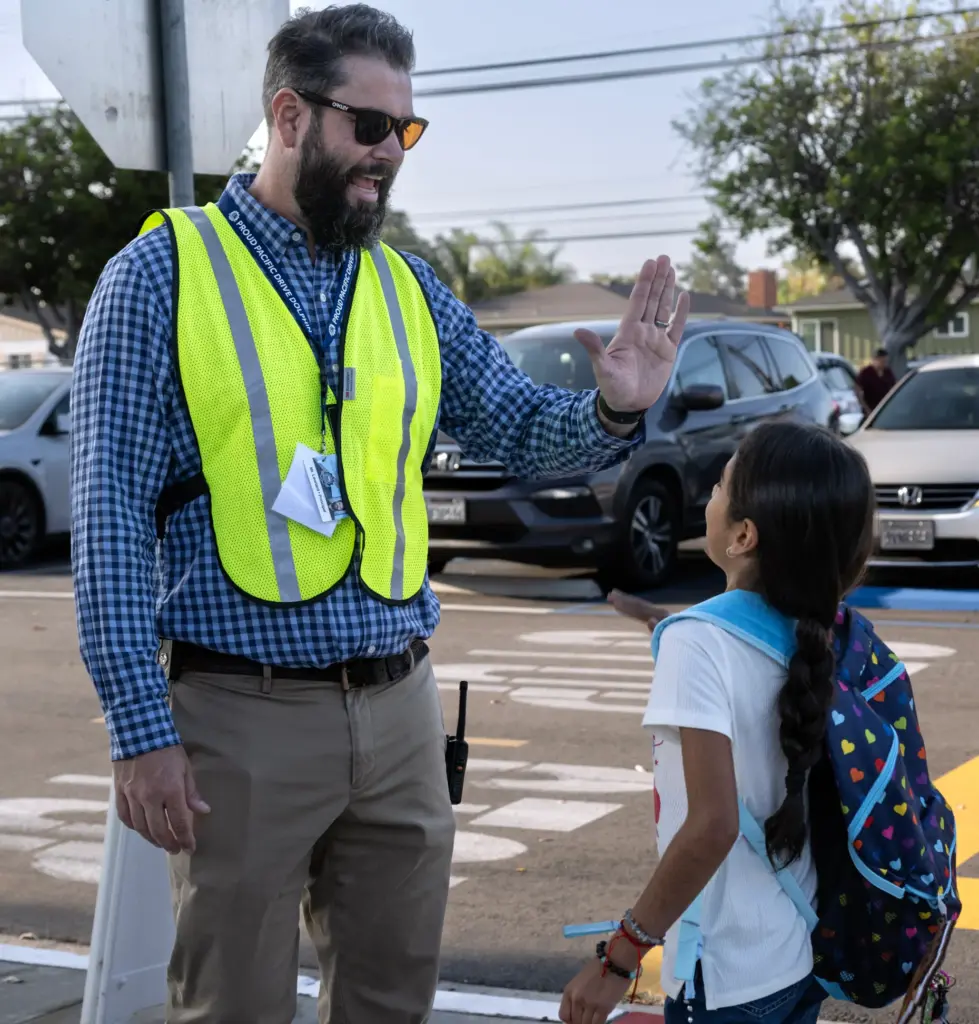 Principal John Leonard of Pacific Drive Elementary School in Fullerton...