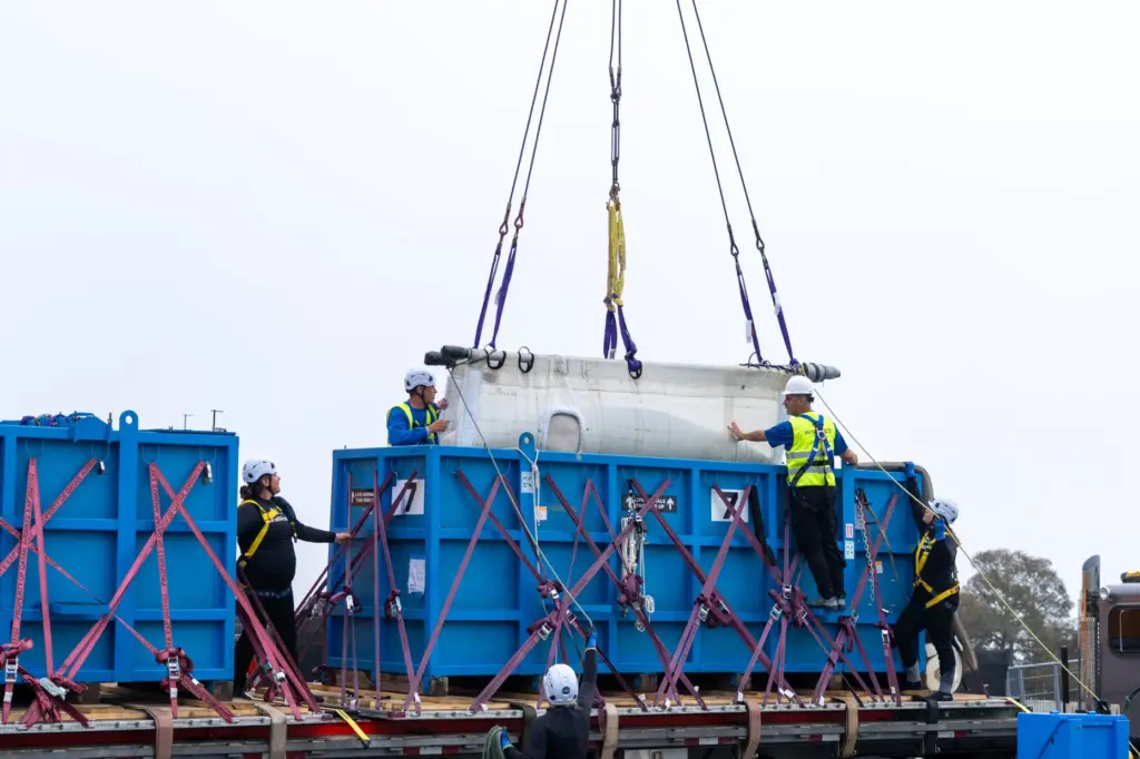 Rescued beluga whale arrives to SeaWorld San Diego. (Courtesy of...