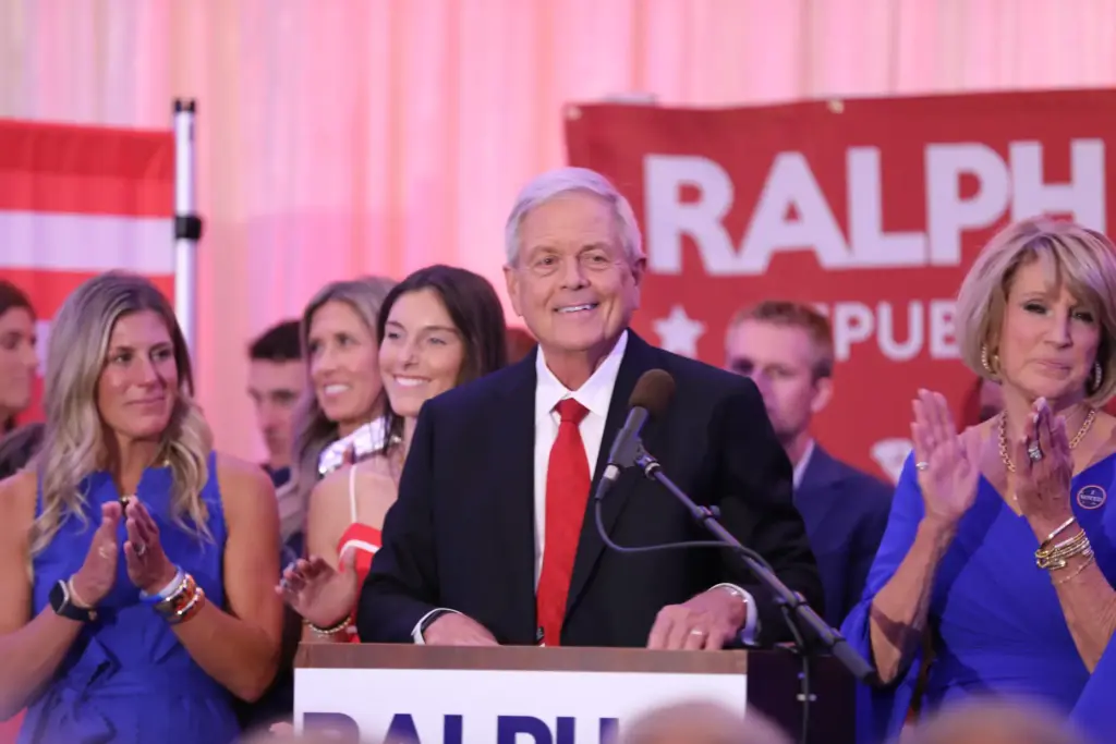 Rep. Ralph Norman, R-S.C., speaks to supporters after losing the special U.S. Senate runoff.
