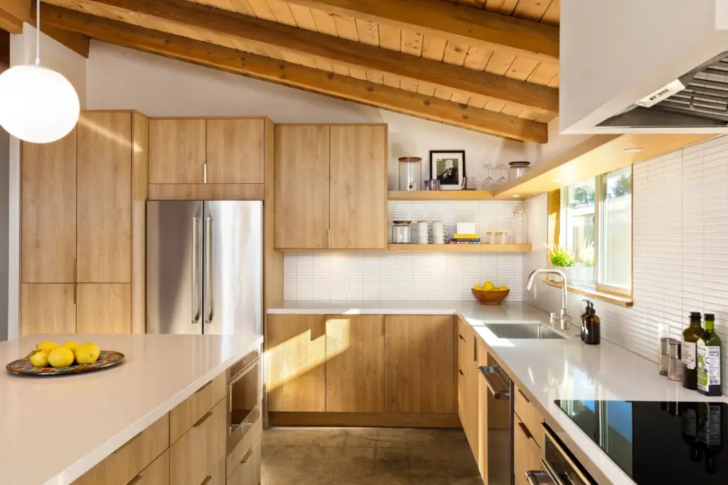 The newly opened-up kitchen. (Photo by Carothers Photo)