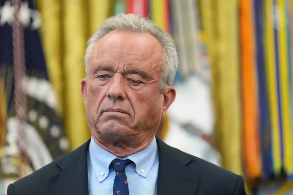 Health and Human Services Secretary Robert F. Kennedy Jr., listens during a meeting.