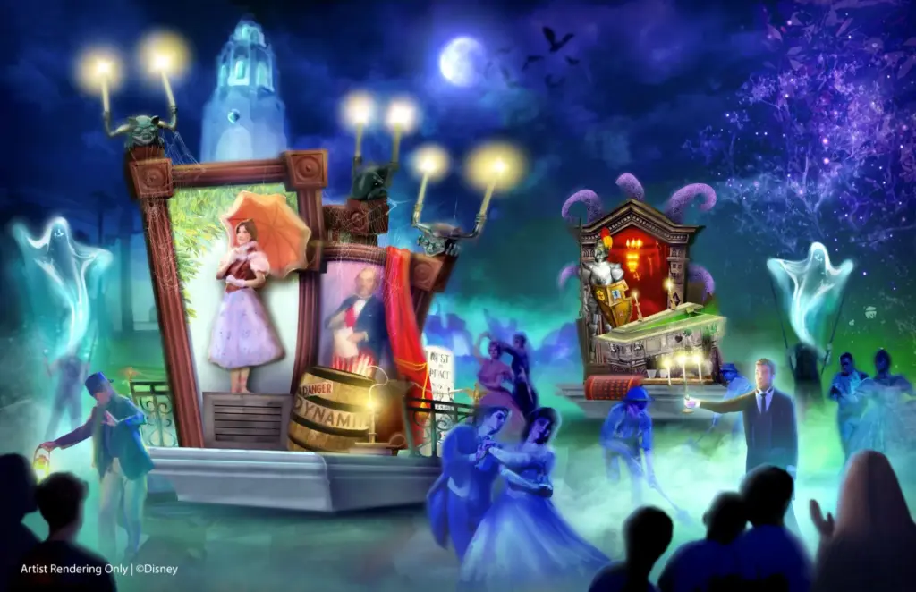 Concept art for the new Madame Leotaâs Swinging Wake street...