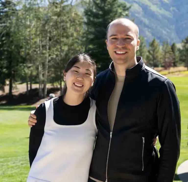OpenAI co-founder and President Greg Brockman and his wife, Anna,...