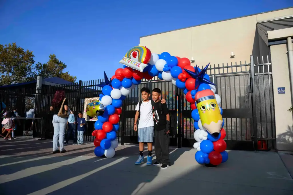 Jacob Sanchez, 10, left, and his friend Damien Verdin, 10,...