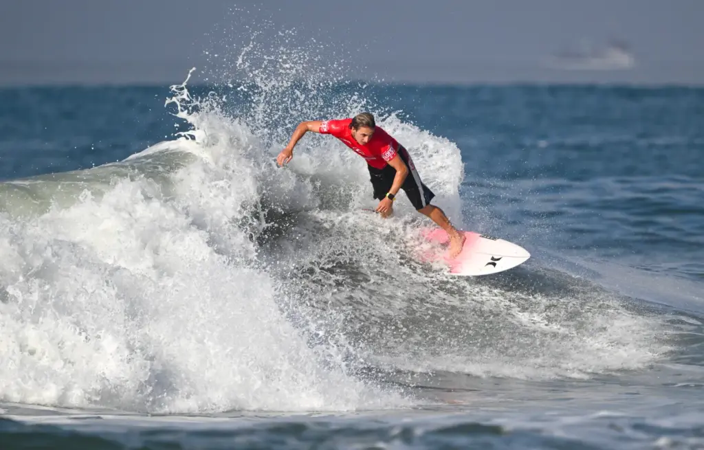 Jake Marshall competes in the Round of 32 during the...