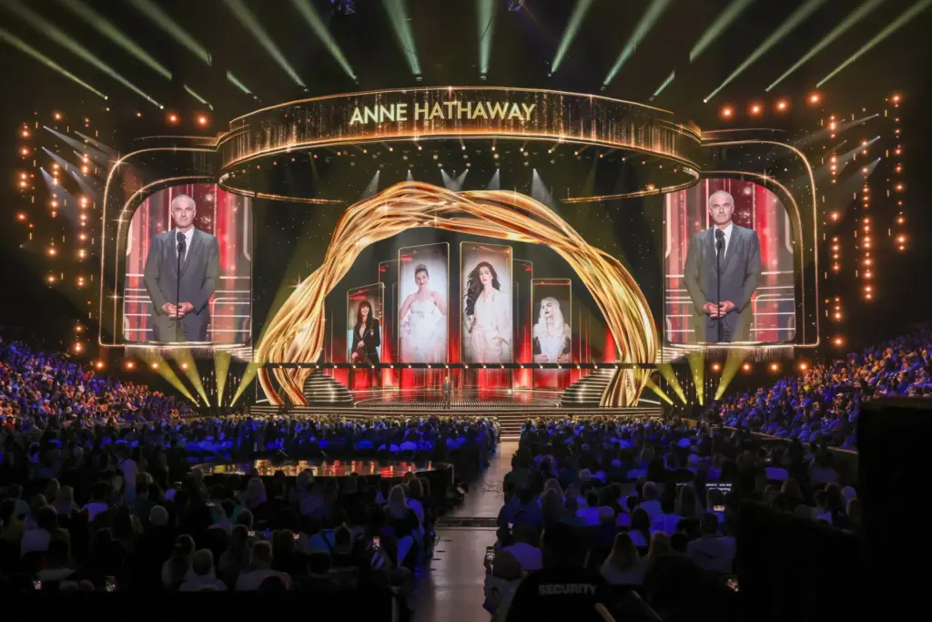 David Frankel presents the 2026 Disney Legends Award to Anne...