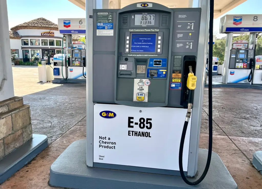 Simi Valley Chevron Station sells Flex Fuel E85 on Cochran...