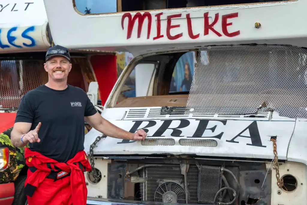 Brea Fire Chief Dan Mielke stands in front of his...