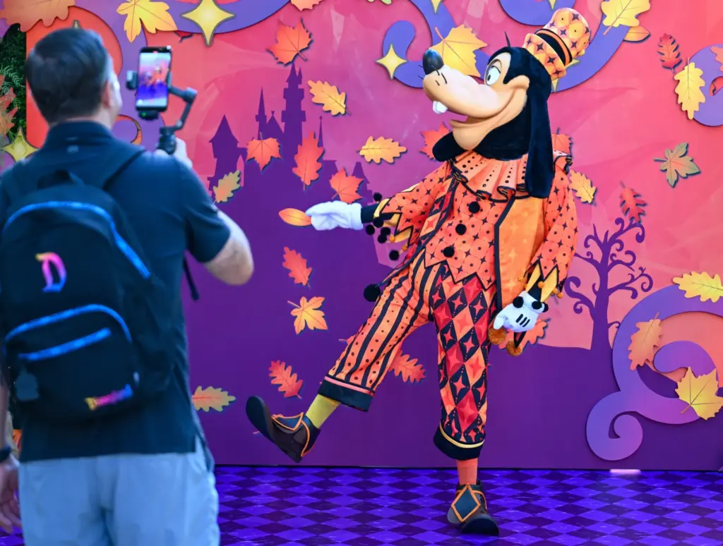 Goofy dons his Halloween costume at California Adventure on Friday,...