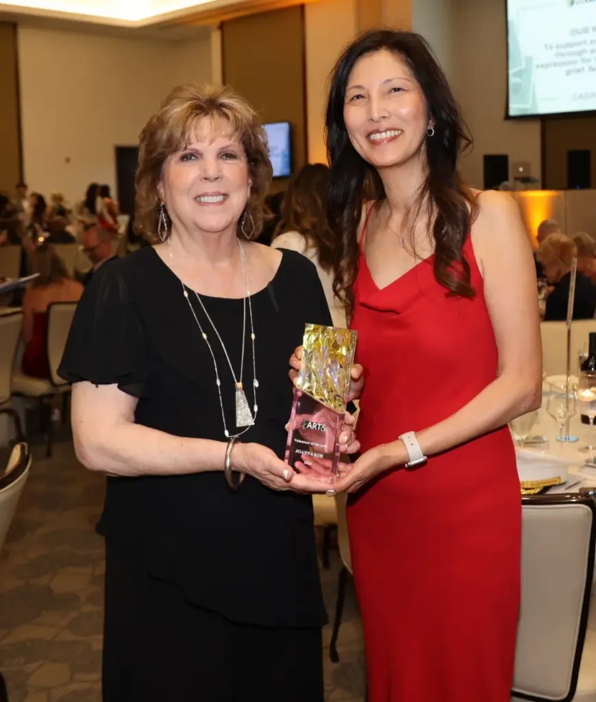 Laurie Zagon, left, founder/director of Art & Creativity for Healing,...