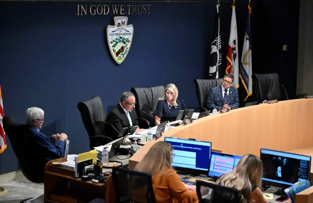 The San Bernardino County Board of Supervisors meets Tuesday, Aug....