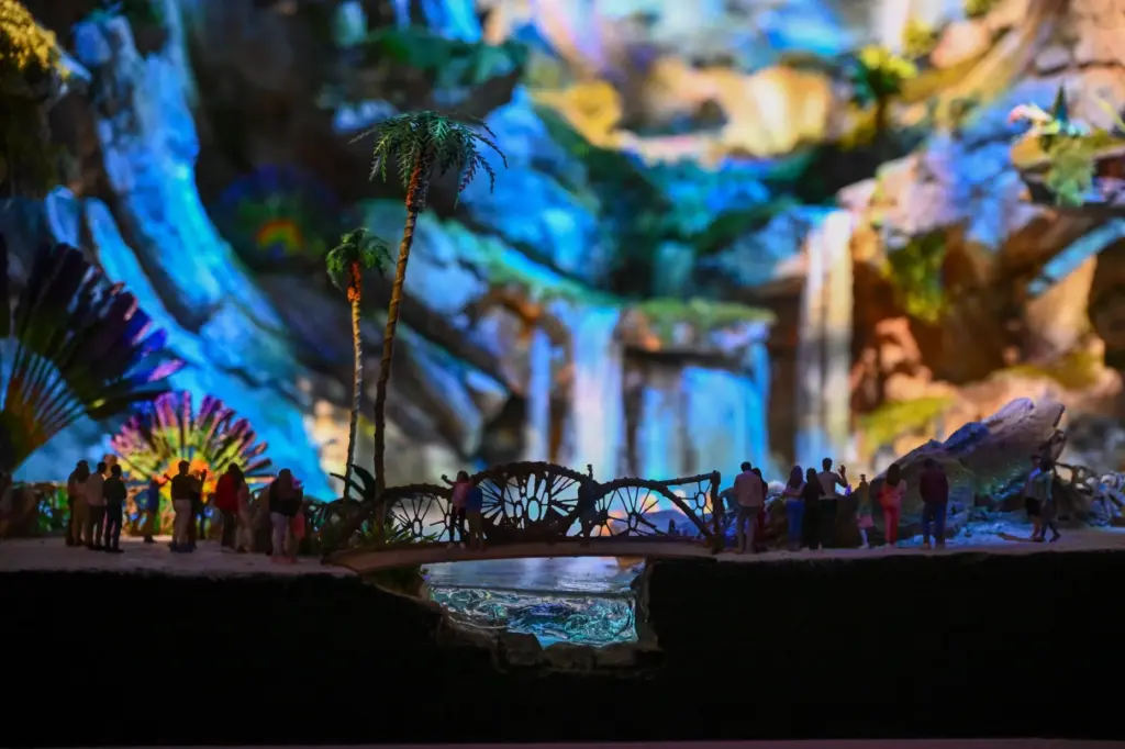 Rock work model of Avatar Destination ride coming to California...