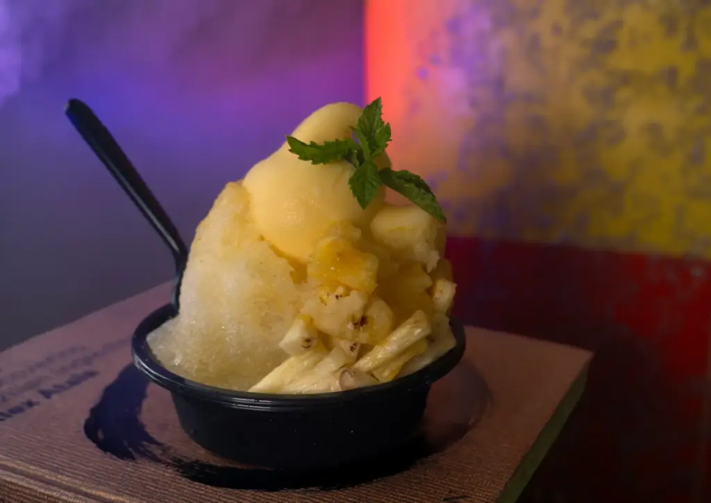 Pineapple Shaved Ice with Dole Whip at The Shore restaurant...