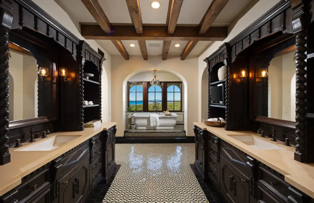 The primary bathroom. (Photo by Jon Encarnacion)