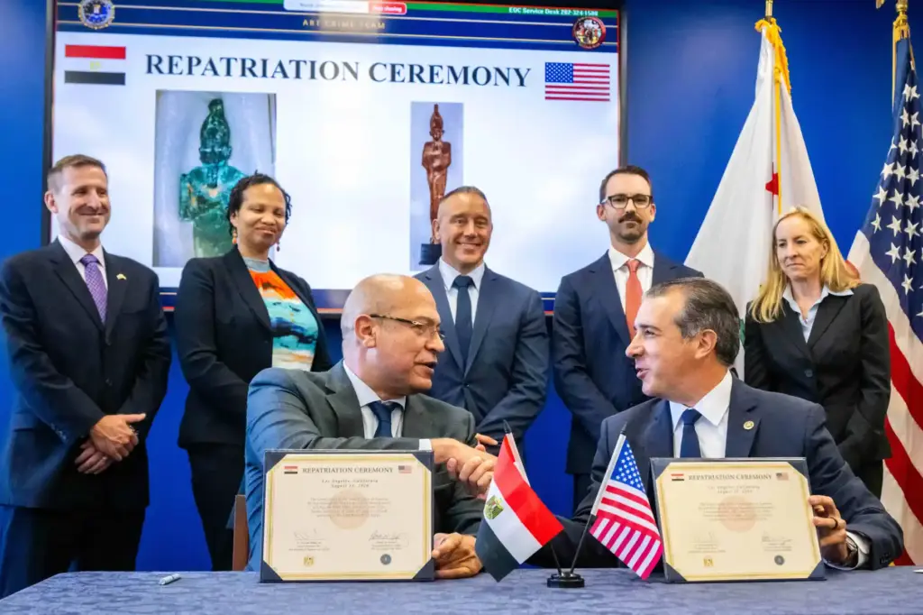 Egyptian Consul General in Los Angeles Hossam Eldeen Aly and...