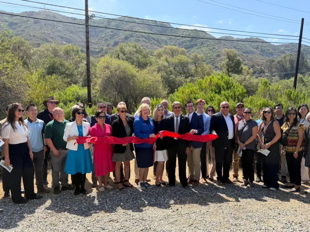 State, county and local officials gather in Laguna Coast Wilderness...