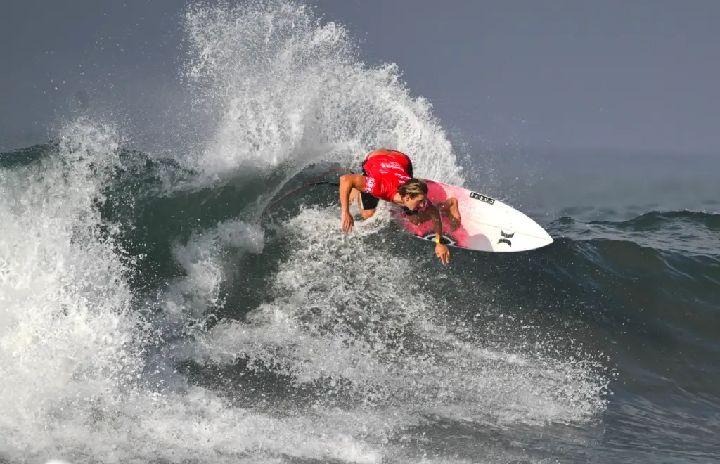 Jake Marshall competes in the Round of 32 during the...