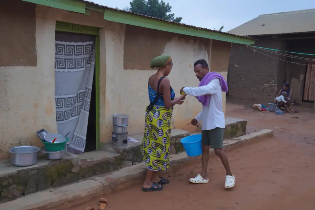 Wiza Bondele at his home in Ituri province, eastern Congo.