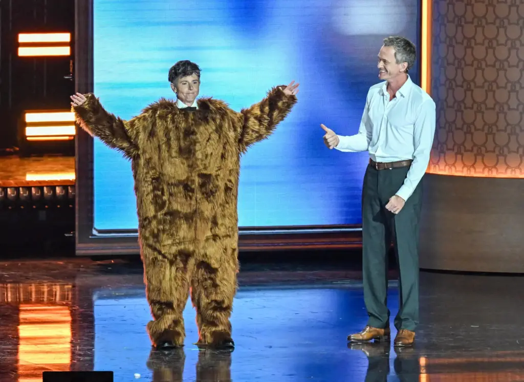 Neal Patrick Harris greets Tig Notaro as she is dressed...