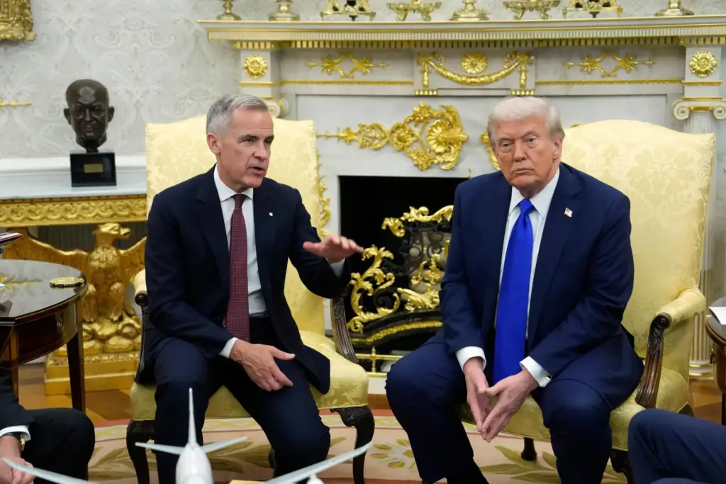 FILE – Canada Prime Minister Mark Carney and President Donald...
