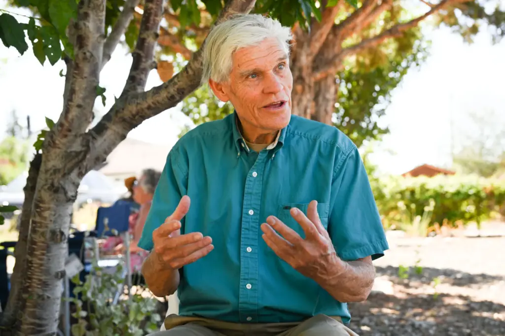 Member of the San Bernardino Mountains Land Trust Peter Jorris...