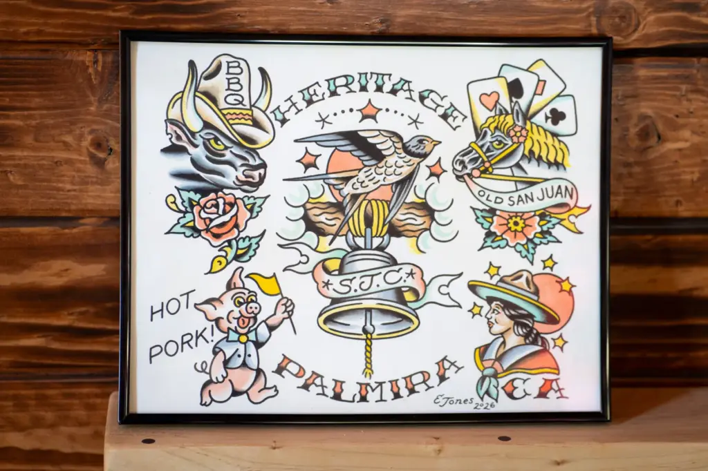 Tattoo artist Eric Jones painted up a flash sheet of...