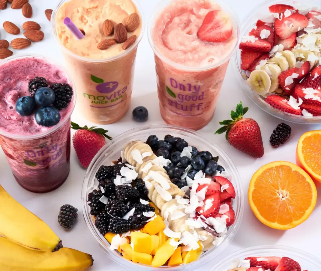 Movita Juice Bar is open in at Anaheim Town Square...