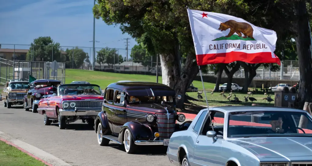 Cool cars roll into the Chicano Heritage Month festival car...